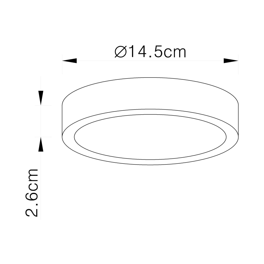 Globo - LED zatemnljivo stropno svetilo LED/15W/230V