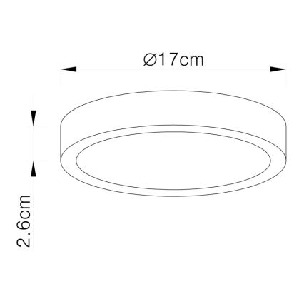 Globo - LED Stropna svetilka LED/22W/230V