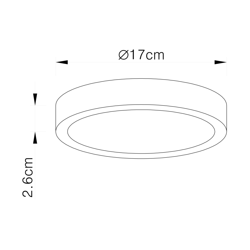Globo - Zatemnjevalno LED stropno svetilo LED/22W/230V