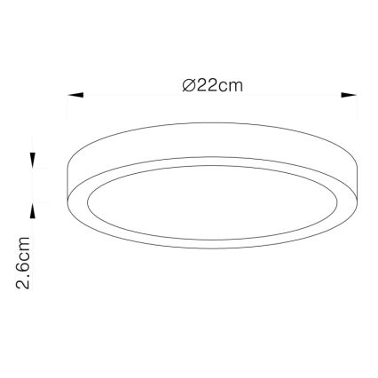 Globo - Zatemnljivo LED stropno svetilo LED/28W/230V