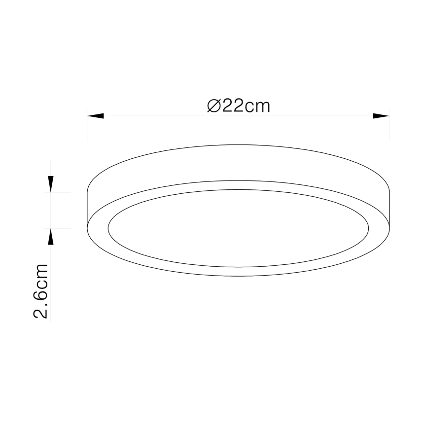 Globo - Zatemnljivo LED stropno svetilo LED/28W/230V
