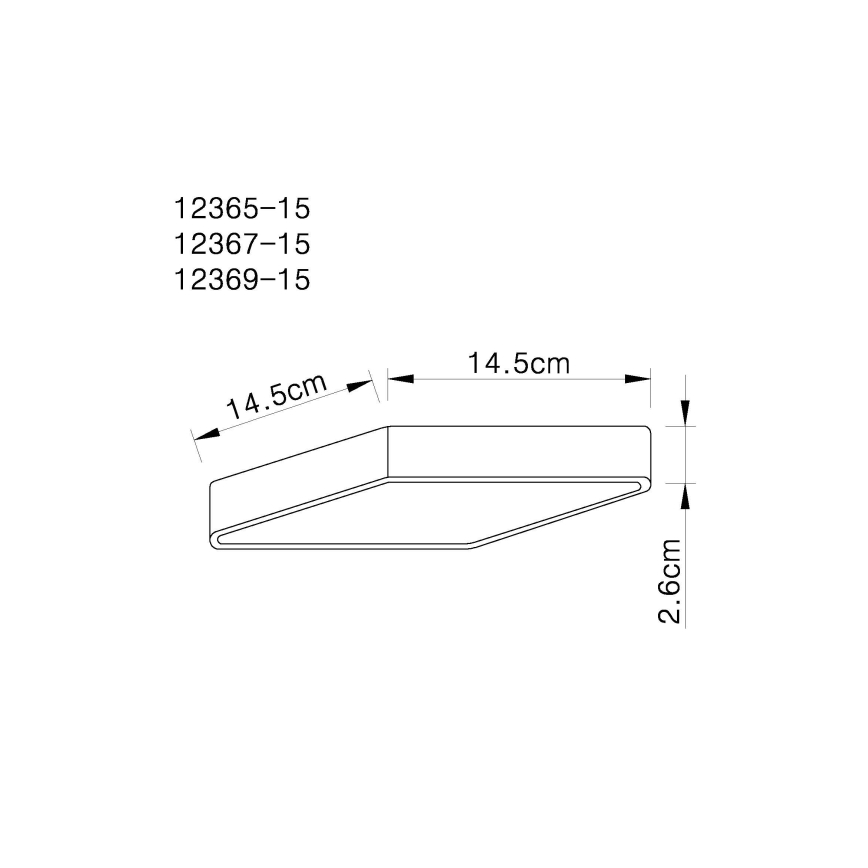 Globo 12367-15 - LED Stropna svetilka VITOS LED/15W/230V
