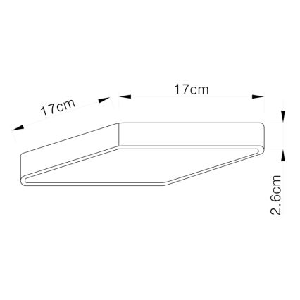 Globo 12367-22 - LED Stropna svetilka VITOS LED/22W/230V