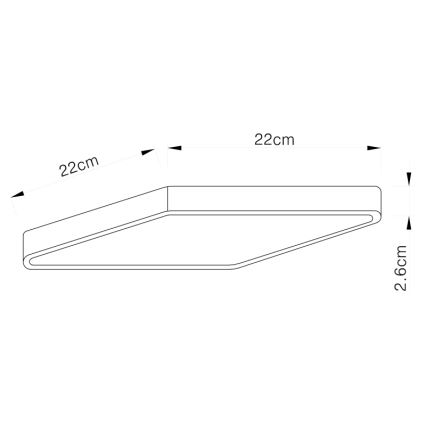 Globo 12367-30 - LED Stropna svetilka VITOS LED/28W/230V