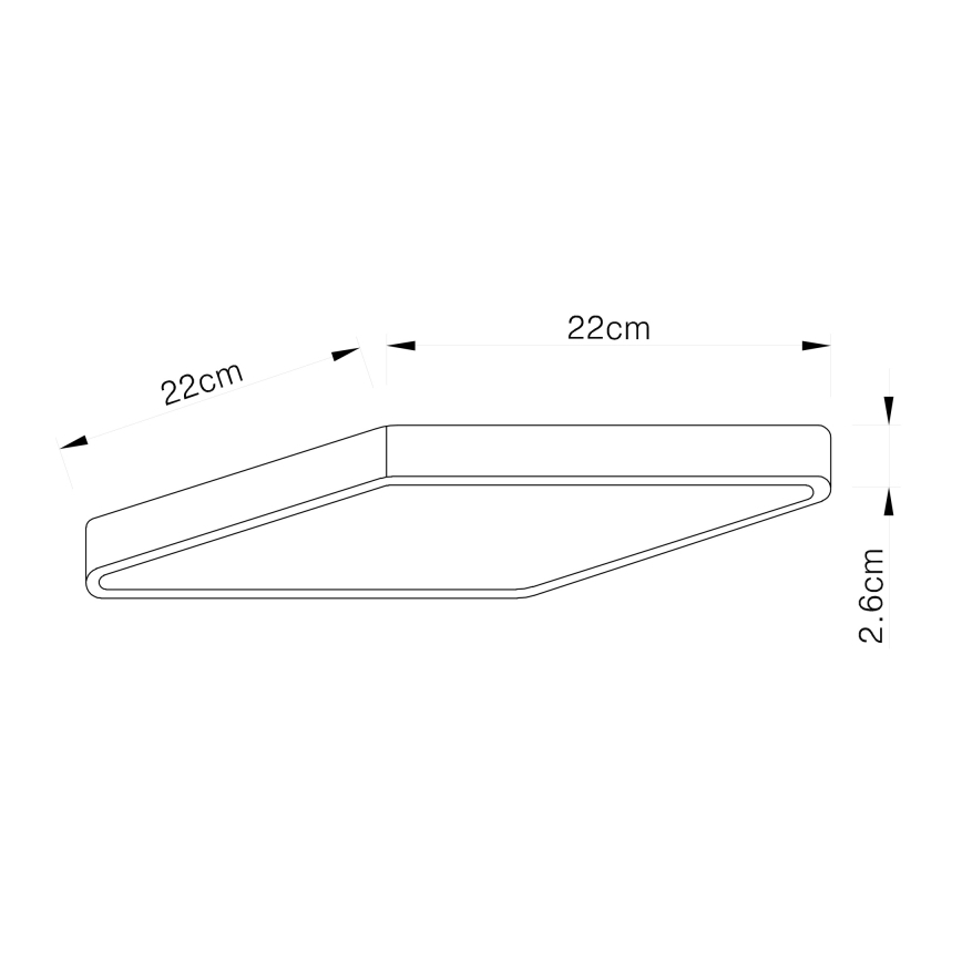 Globo 12367-30 - LED Stropna svetilka VITOS LED/28W/230V