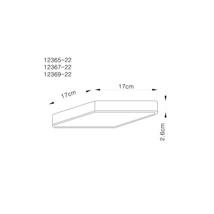 Globo - LED Stropna svetilka LED/22W/230V