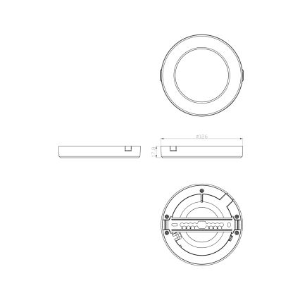 Globo - LED Stropna svetilka LED/6W/230V 3000/4000/6500K bela