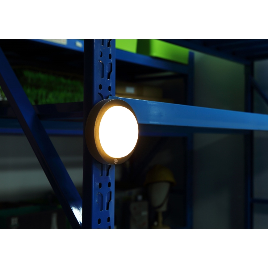 Globo - LED polnilna stenska svetilka na dotik LED/1,2W/3,7V premera 15 cm 1800 mAh črna