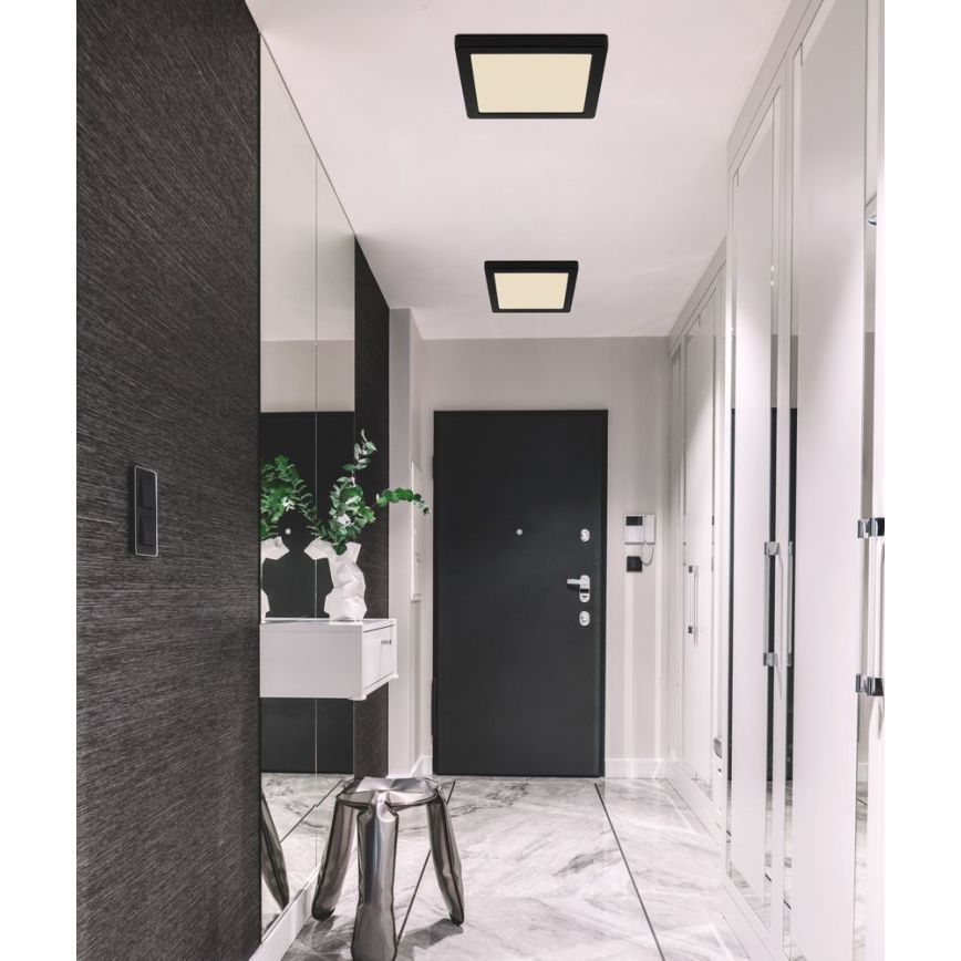 Globo - LED Stropna svetilka LED/18W/230V 3000/4000/6500K črna