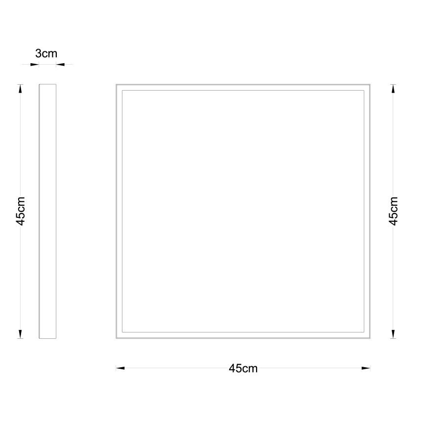 Globo - LED Stropna svetilka LED/30W/230V 45x45 cm