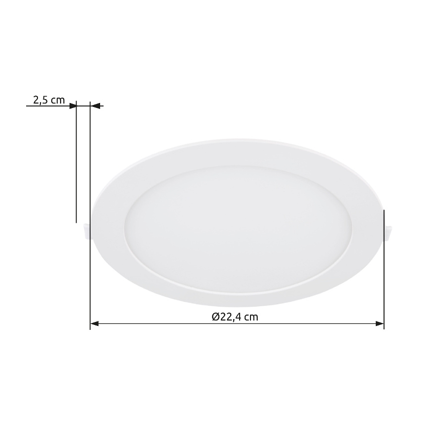 Globo - LED Vgradna svetilka LED/18W/230V 4000K pr. 22,4 cm