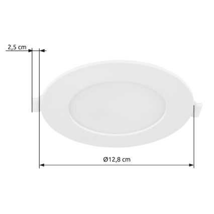 Globo - LED Vgradna svetilka LED/6W/230V 4000K pr. 12,8 cm