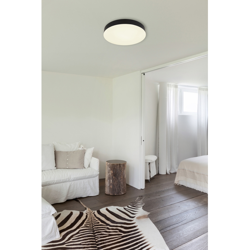 Globo - LED Stropna svetilka LED/24W/230V 3000K/4000K/6500K pr. 30 cm črna
