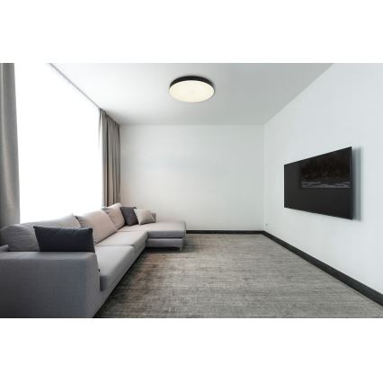 Globo - LED Stropna svetilka LED/36W/230V 3000K/4000K/6500K pr. 40 cm črna