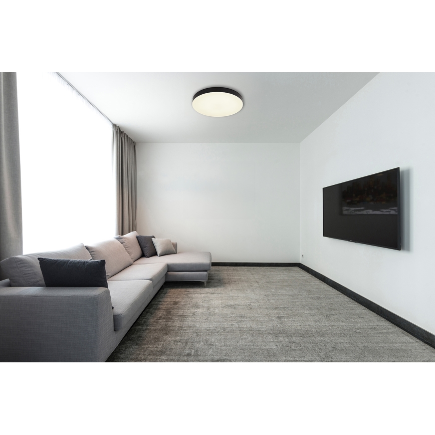 Globo - LED Stropna svetilka LED/36W/230V 3000K/4000K/6500K pr. 40 cm črna