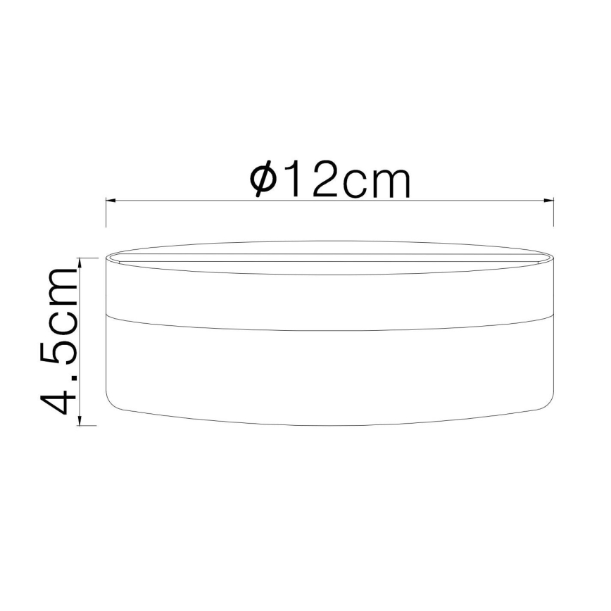 Globo - LED Stropna svetilka LED/8W/230V 4000K pr. 12 cm črna