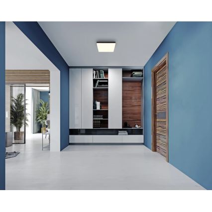 Globo - LED Stropna svetilka LED/18W/230V 4000K 30x30 cm črna