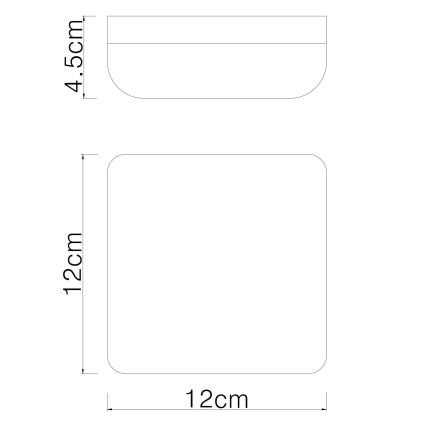 Globo - LED Stropna svetilka LED/8W/230V 4000K 12x12 cm bela