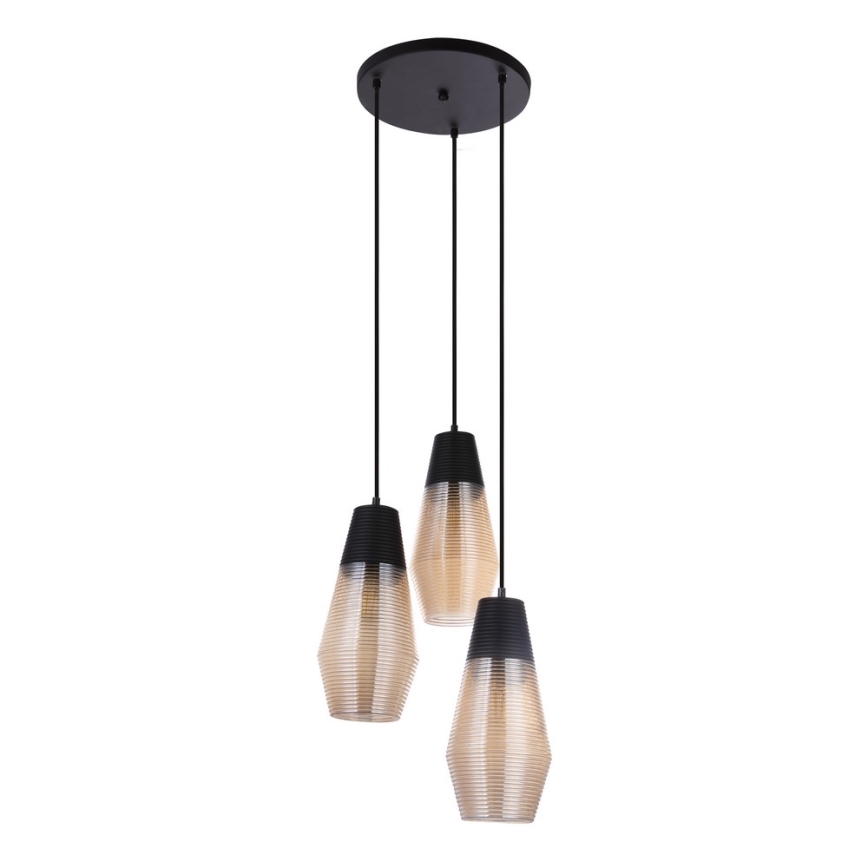 Globo 15043-3 - Lestenec na vrvici WAYNE 3xE27/60W/230V