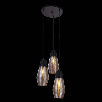 Globo 15043-3 - Lestenec na vrvici WAYNE 3xE27/60W/230V