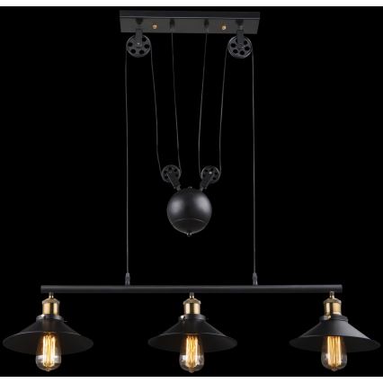 Globo - Lestenec na vrvici 3xE27/60W/230V