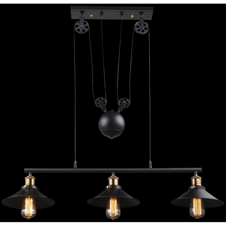 Globo - Lestenec na vrvici 3xE27/60W/230V