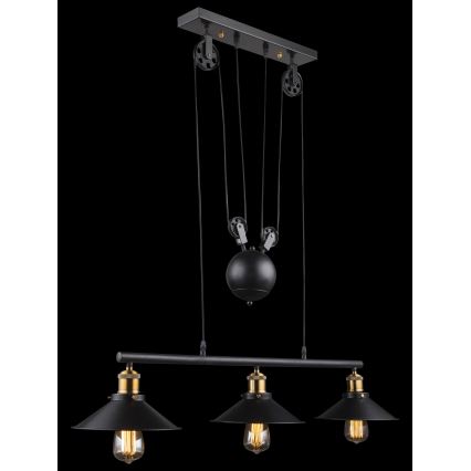 Globo - Lestenec na vrvici 3xE27/60W/230V