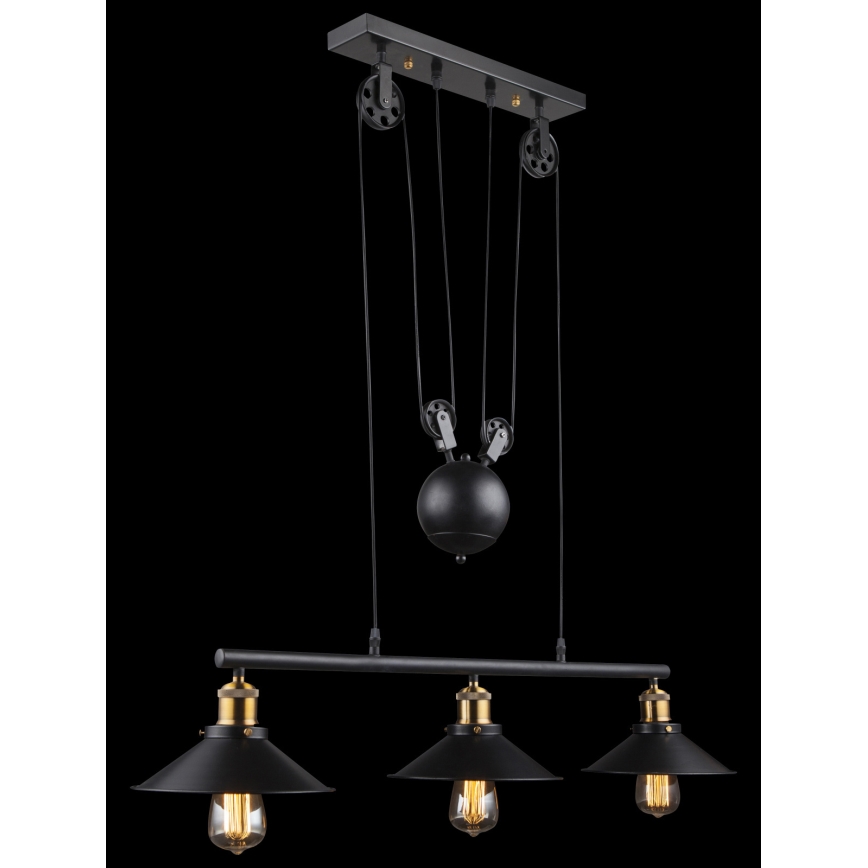Globo - Lestenec na vrvici 3xE27/60W/230V