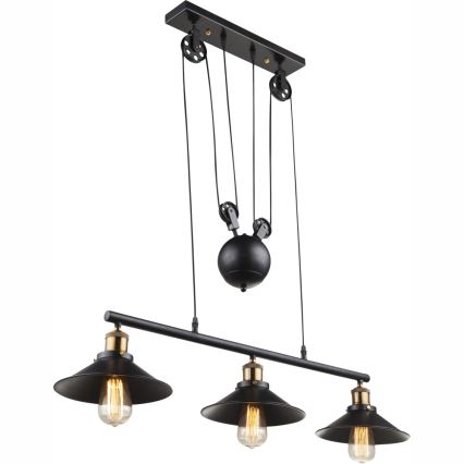 Globo - Lestenec na vrvici 3xE27/60W/230V