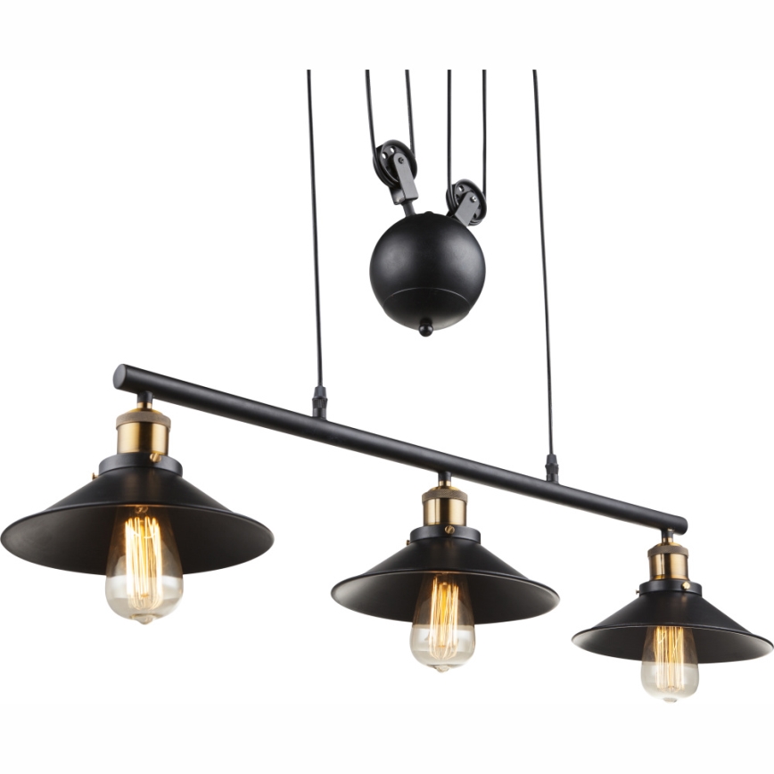 Globo - Lestenec na vrvici 3xE27/60W/230V