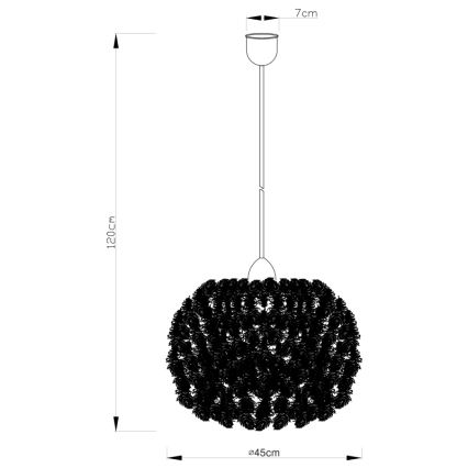 Globo - Lestenec na vrvici 1xE27/40W/230V