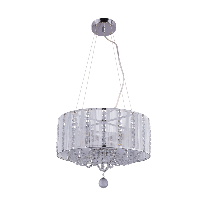 Globo - Kristalni lestenec na vrvici 4xE14/40W/230V