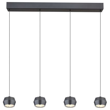 Globo - LED Lestenec na vrvici 4xLED/6W/230V