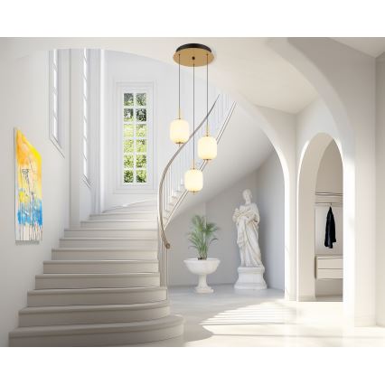 Globo - LED Lestenec na vrvici LED/20W/230V