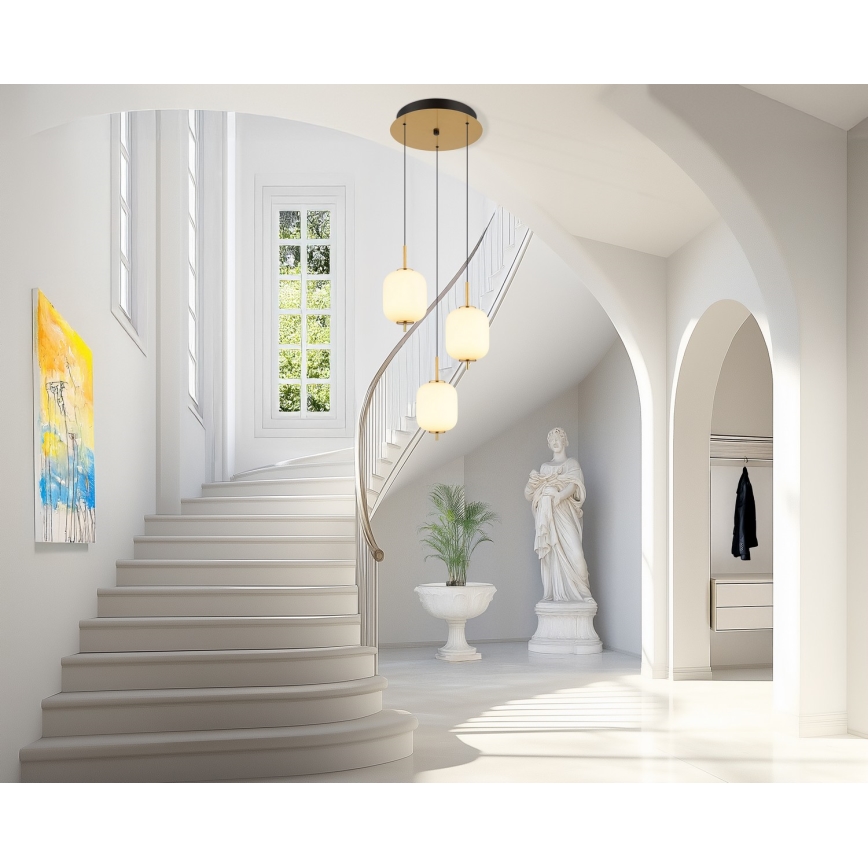 Globo - LED Lestenec na vrvici LED/20W/230V
