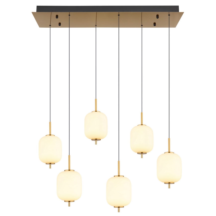 Globo - LED Lestenec na vrvici 6xLED/6,7W/230V