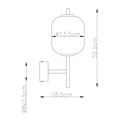 Globo - LED Stenska svetilka LED/7W/230V