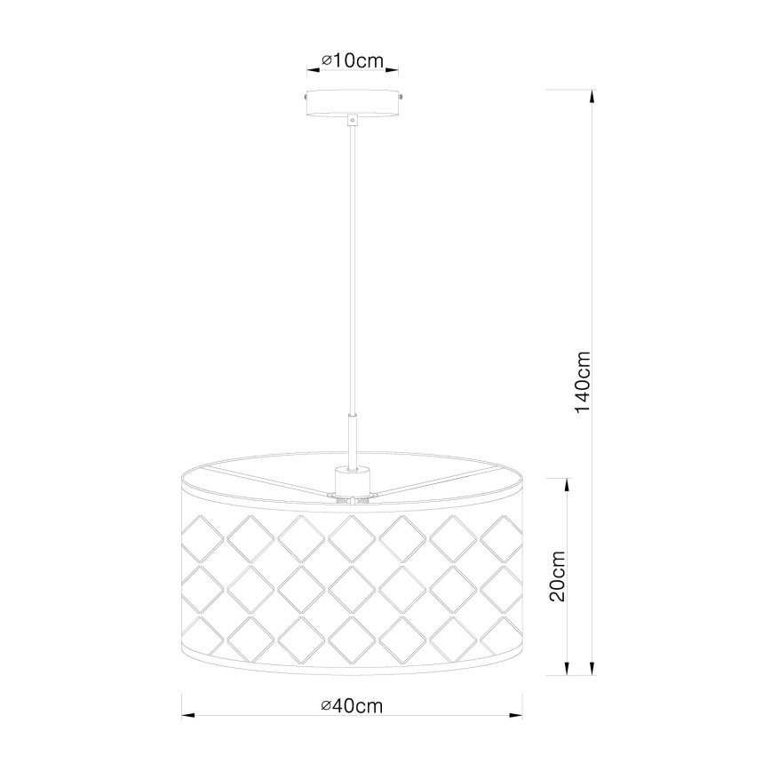 Globo - Lestenec na vrvici 1xE27/60W/230V