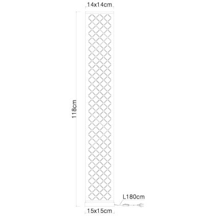 Globo - Stoječa svetilka z zvočnikom 2xE27/40W/230V