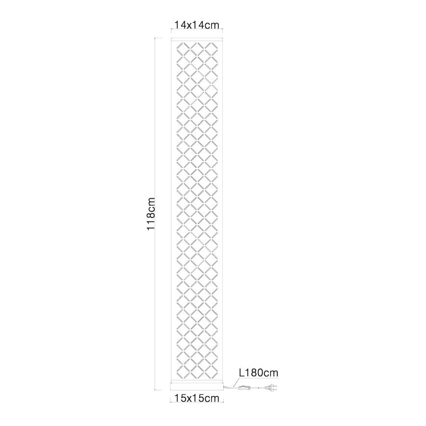 Globo - Stoječa svetilka z zvočnikom 2xE27/40W/230V