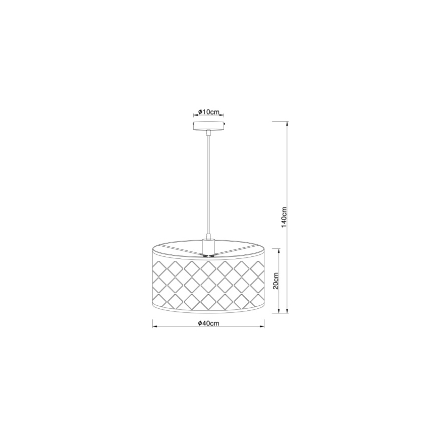 Globo 15329H - Lestenec na vrvici HARALD 1xE27/60W/230V