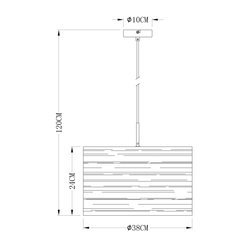 Globo 15341 - Lestenec na vrvici BARCA 1xE27/40W/230V