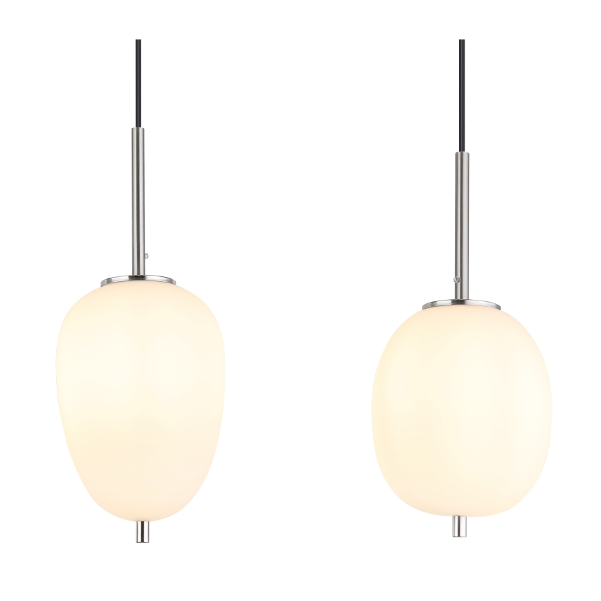 Globo - Lestenec na vrvici 4xE14/40W/230V bela