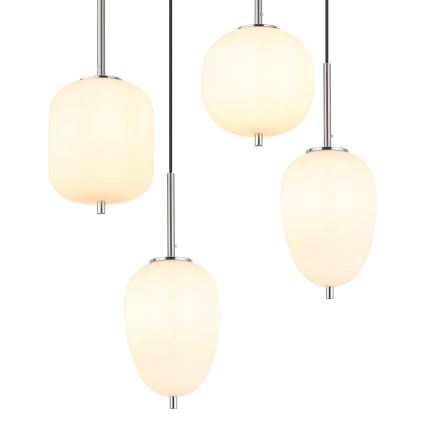 Globo - Lestenec na vrvici 6xE14/40W/230V sijajni krom