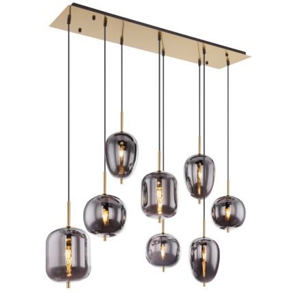 Globo - Lestenec na vrvici 8xE14/40W/230V dimna