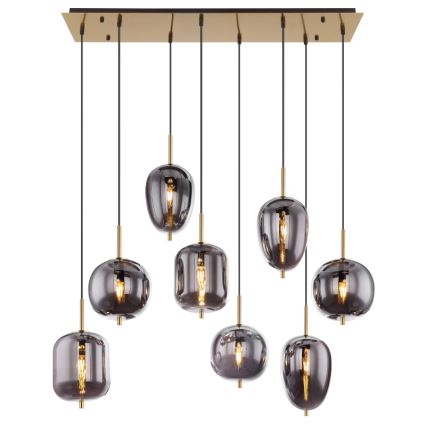 Globo - Lestenec na vrvici 8xE14/40W/230V dimna