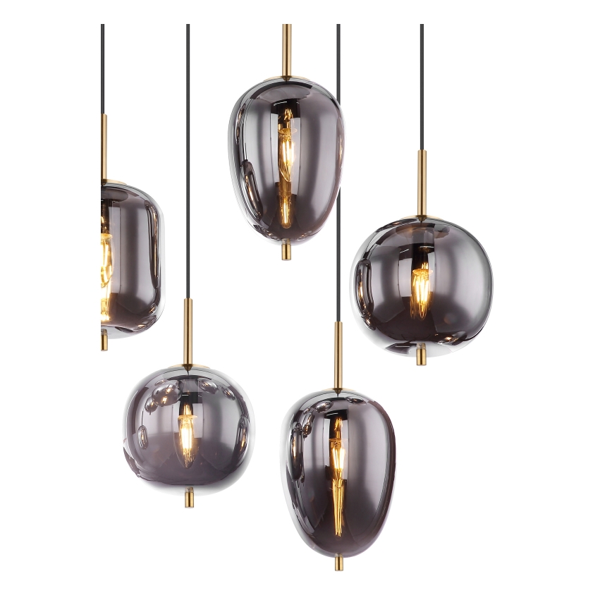 Globo - Lestenec na vrvici 8xE14/40W/230V dimna