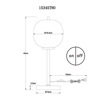 Globo - Namizna svetilka 1xE14/40W/230V krom