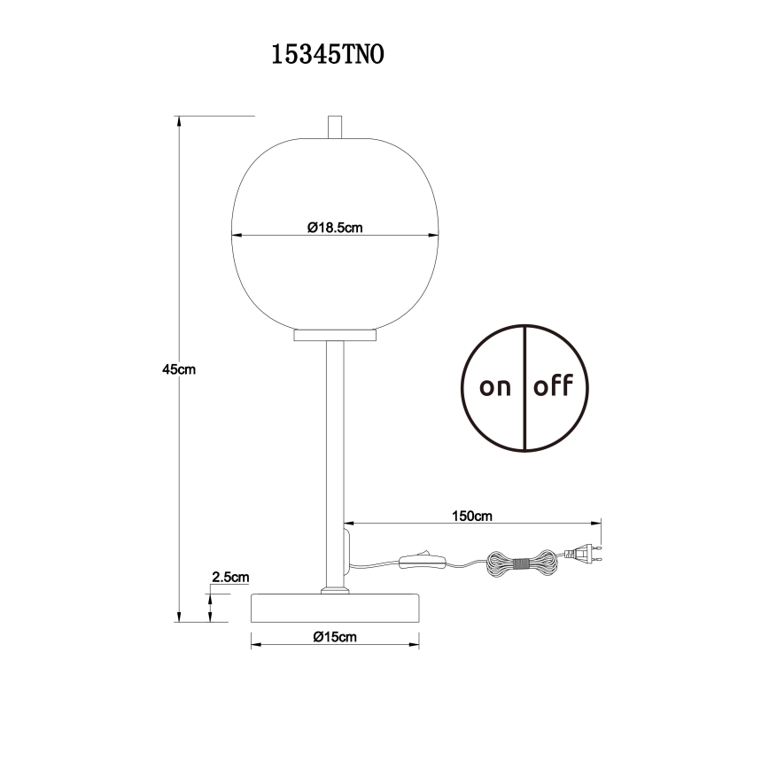Globo - Namizna svetilka 1xE14/40W/230V mat krom
