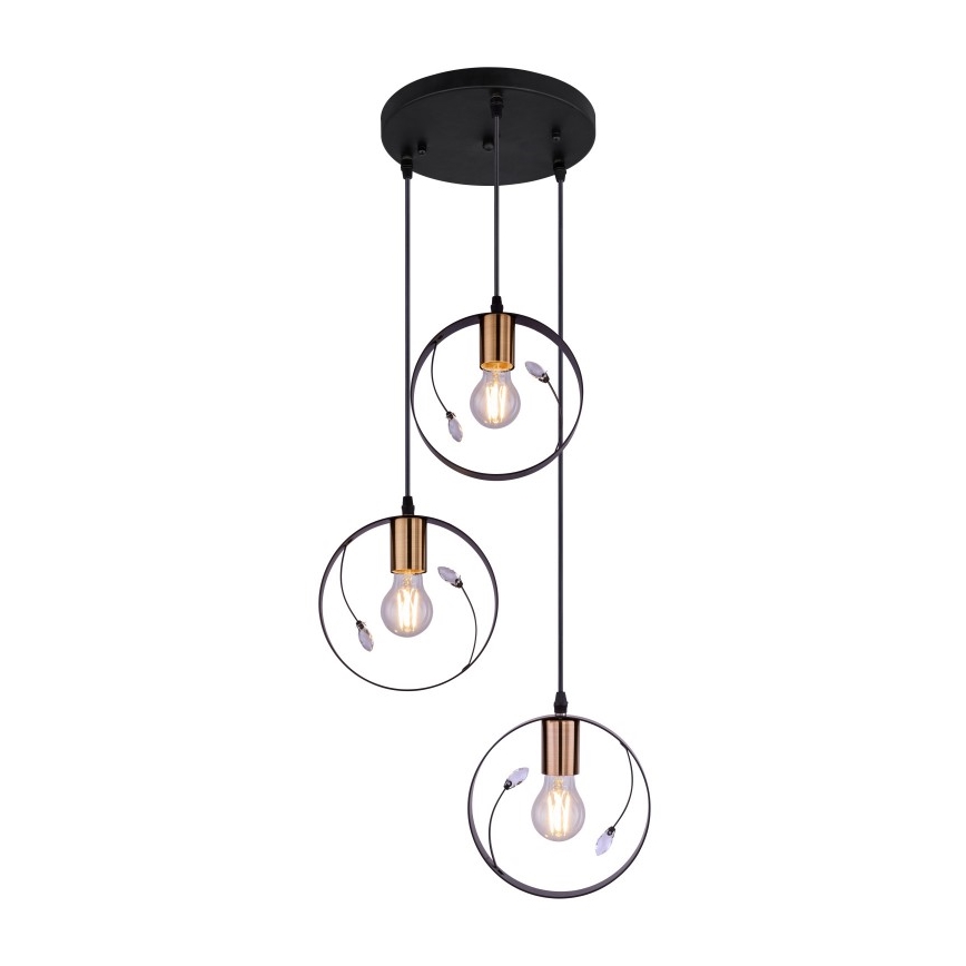 Globo - Lestenec na vrvici 3xE27/60W/230V